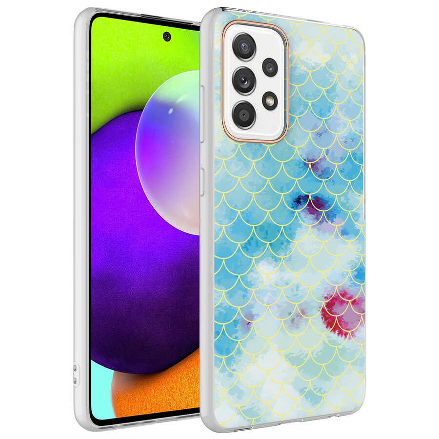 Galaxy A72 Kılıf Zore Bella Kapak Mavi