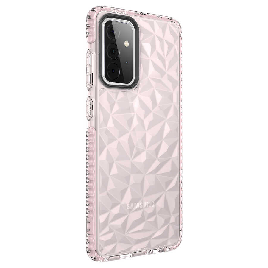 Galaxy A72 Kılıf Zore Buzz Kapak Pembe