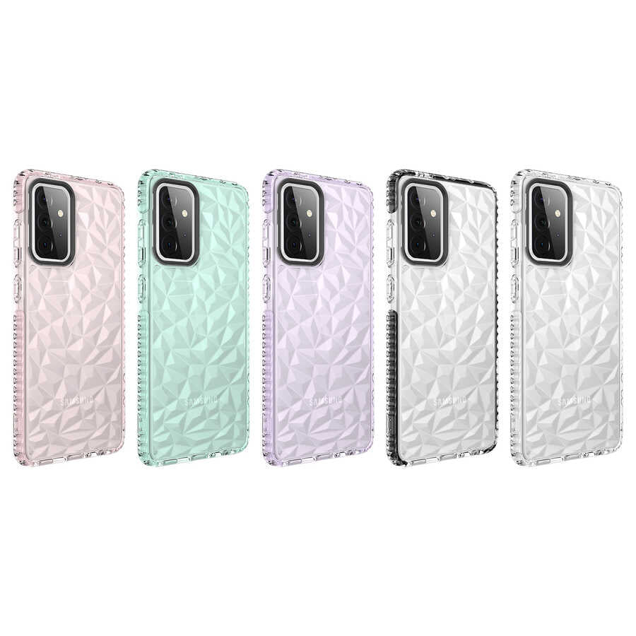 Galaxy A72 Kılıf Zore Buzz Kapak Mor