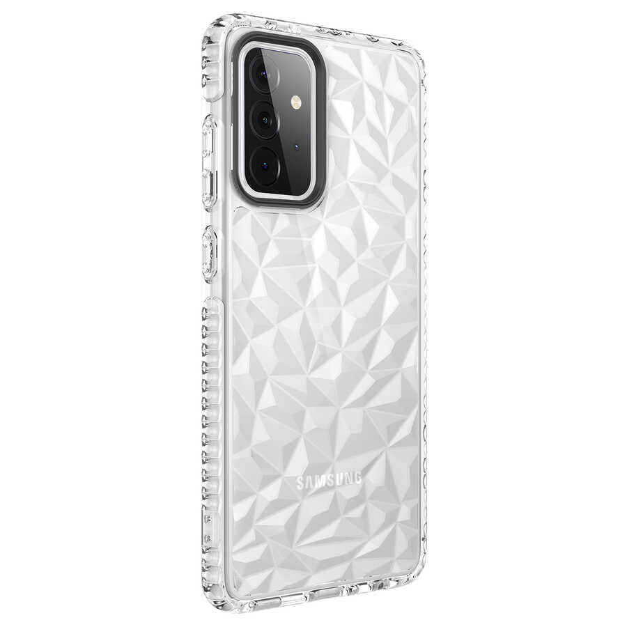 Galaxy A72 Kılıf Zore Buzz Kapak Beyaz