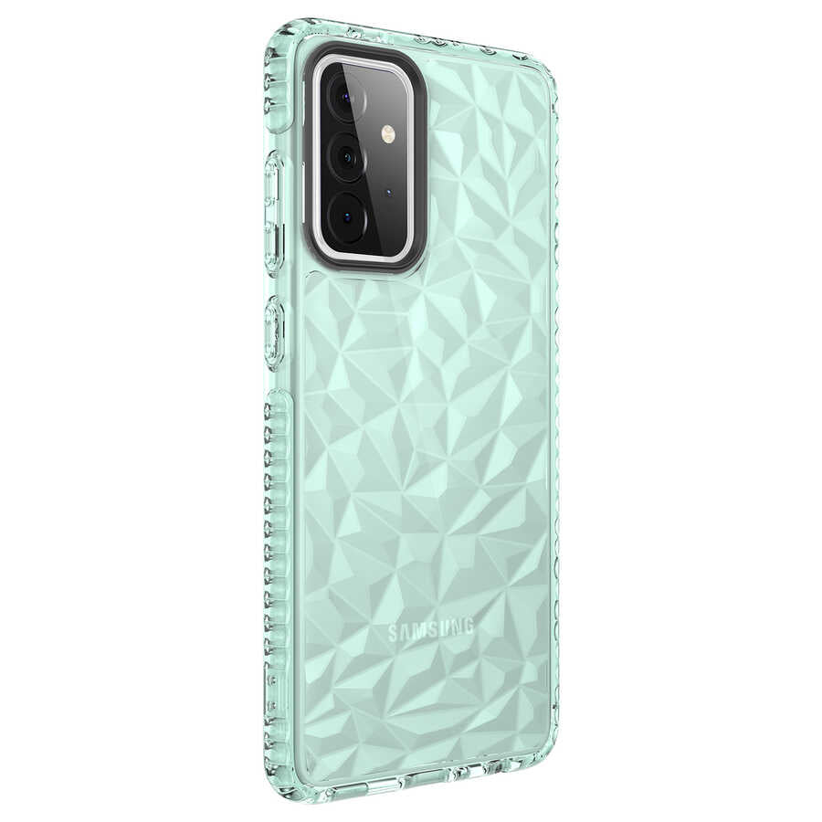 Galaxy A72 Kılıf Zore Buzz Kapak Yeşil