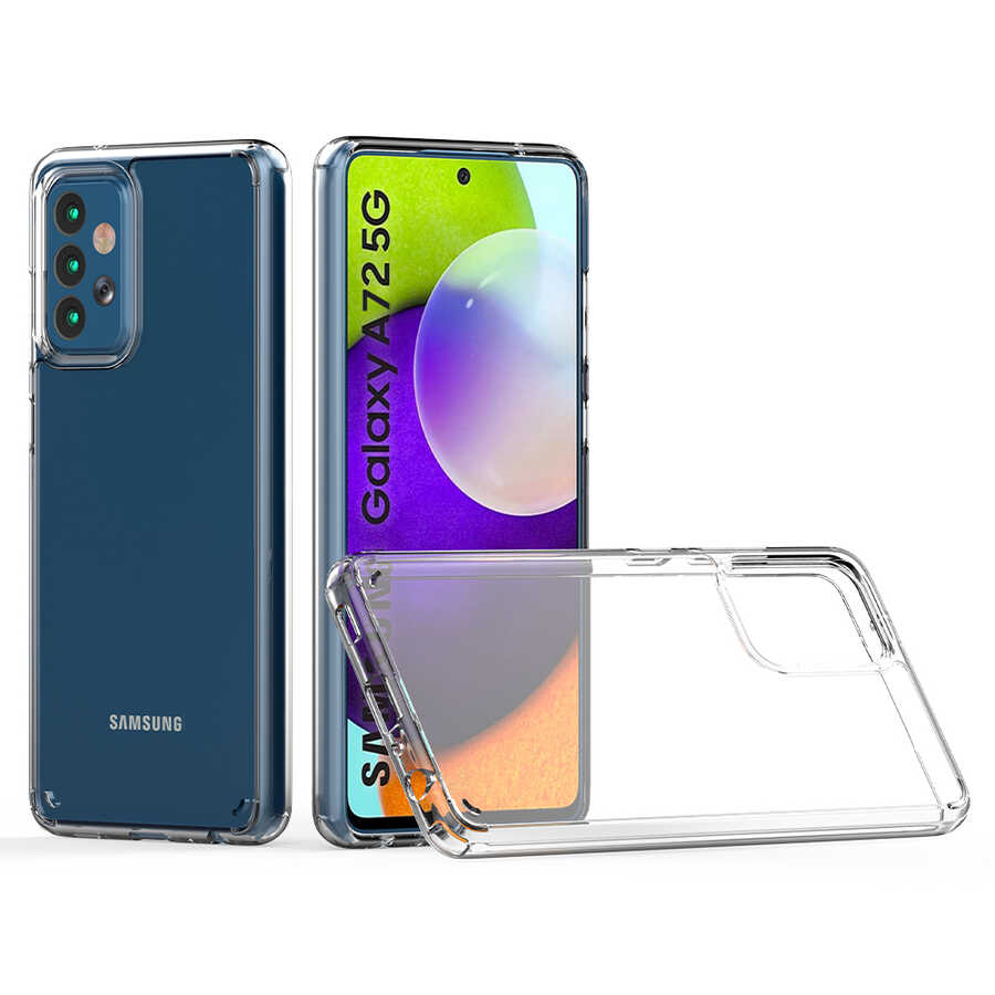 Galaxy A72 Kılıf Zore Coss Kapak Renksiz