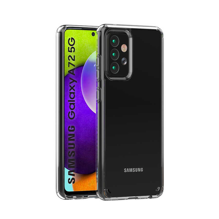 Galaxy A72 Kılıf Zore Coss Kapak Renksiz