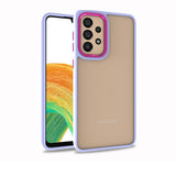 Galaxy A72 Kılıf Zore Flora Kapak Mavi
