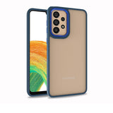 Galaxy A72 Kılıf Zore Flora Kapak Mavi