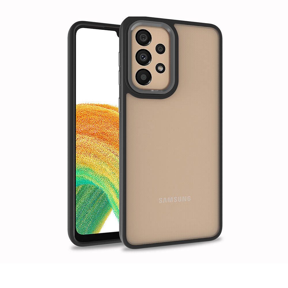 Galaxy A72 Kılıf Zore Flora Kapak Siyah