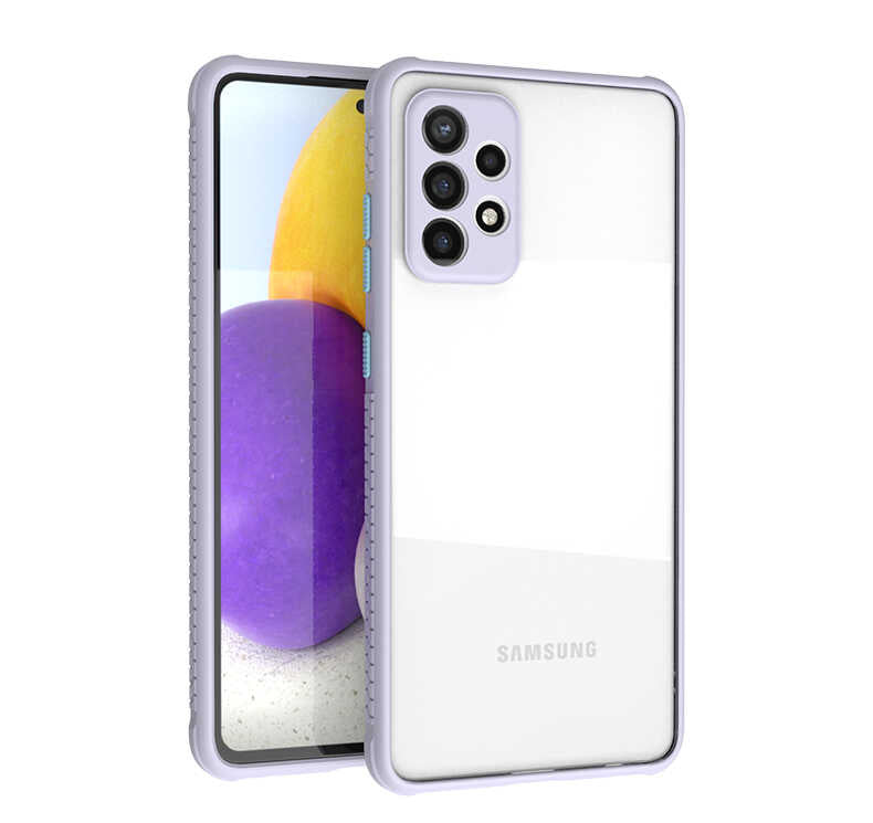 Galaxy A72 Kılıf Zore Kaff Kapak Mor