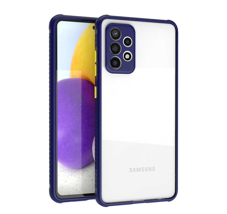 Galaxy A72 Kılıf Zore Kaff Kapak Lacivert