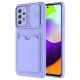 Galaxy A72 Kılıf Zore Kartix Kapak Lila