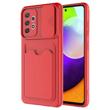 Galaxy A72 Kılıf Zore Kartix Kapak Kırmızı