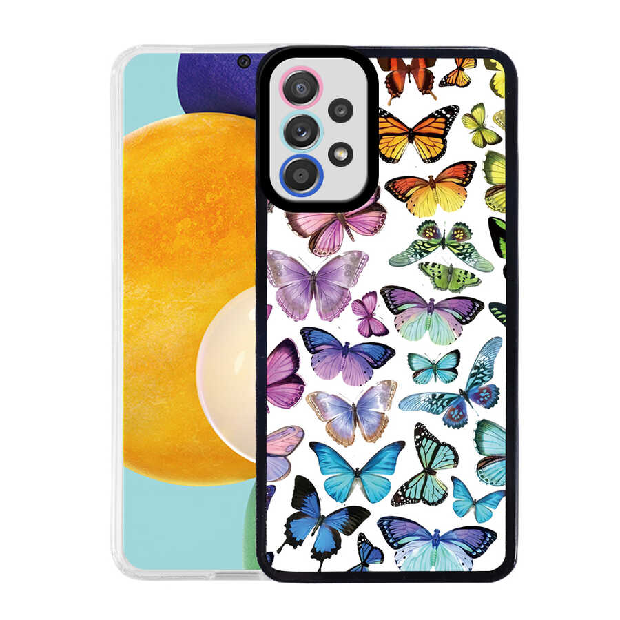 Galaxy A72 Kılıf Zore M-Fit Desenli Kapak Heart No6