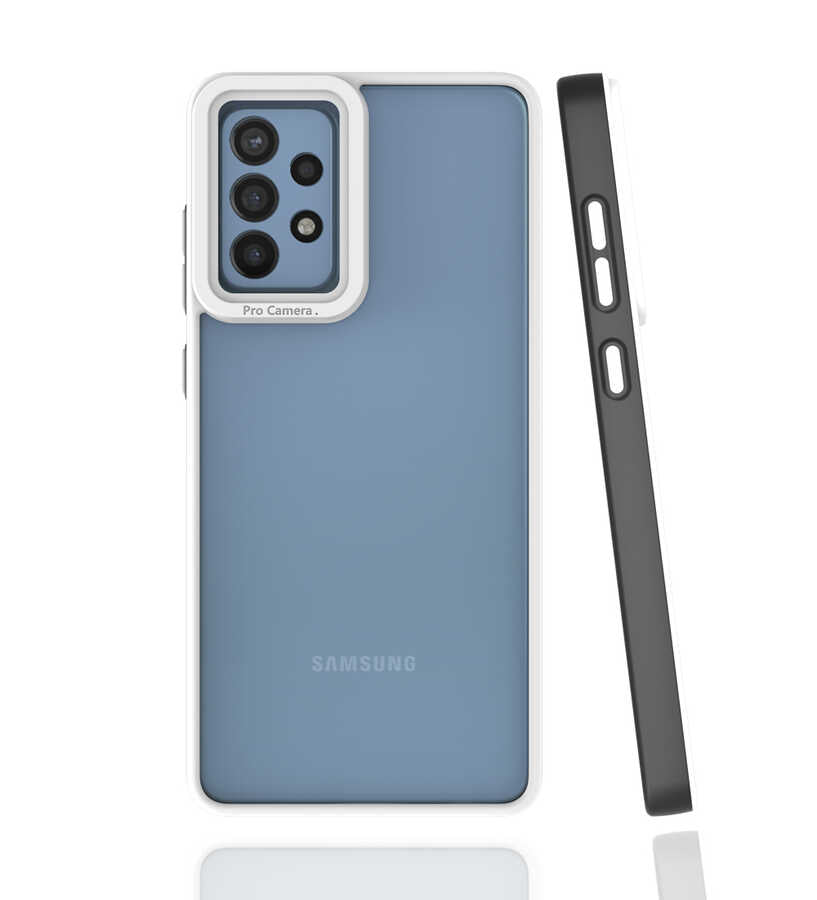 Galaxy A72 Kılıf Zore Mima Kapak Siyah