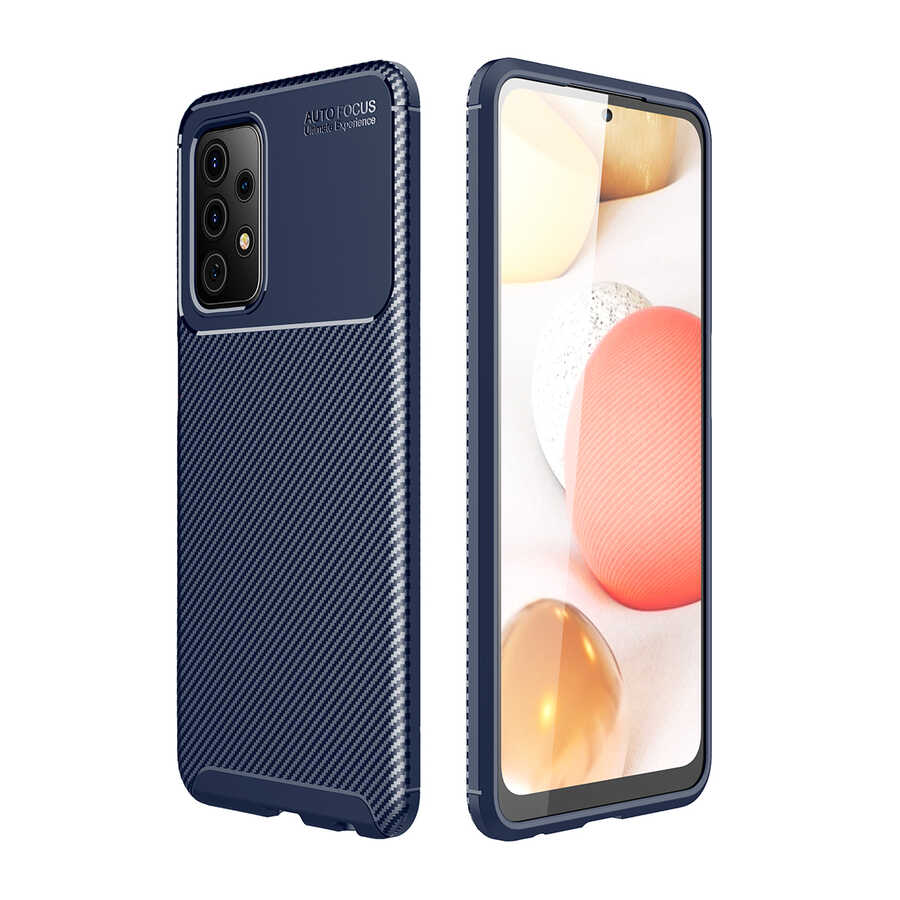 Galaxy A72 Kılıf Zore Negro Silikon Kapak Lacivert