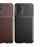 Galaxy A72 Kılıf Zore Negro Silikon Kapak Kahverengi