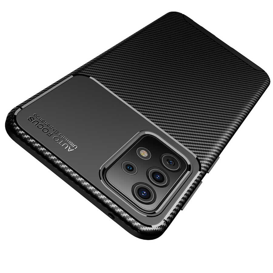 Galaxy A72 Kılıf Zore Negro Silikon Kapak Lacivert