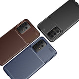 Galaxy A72 Kılıf Zore Negro Silikon Kapak Kahverengi
