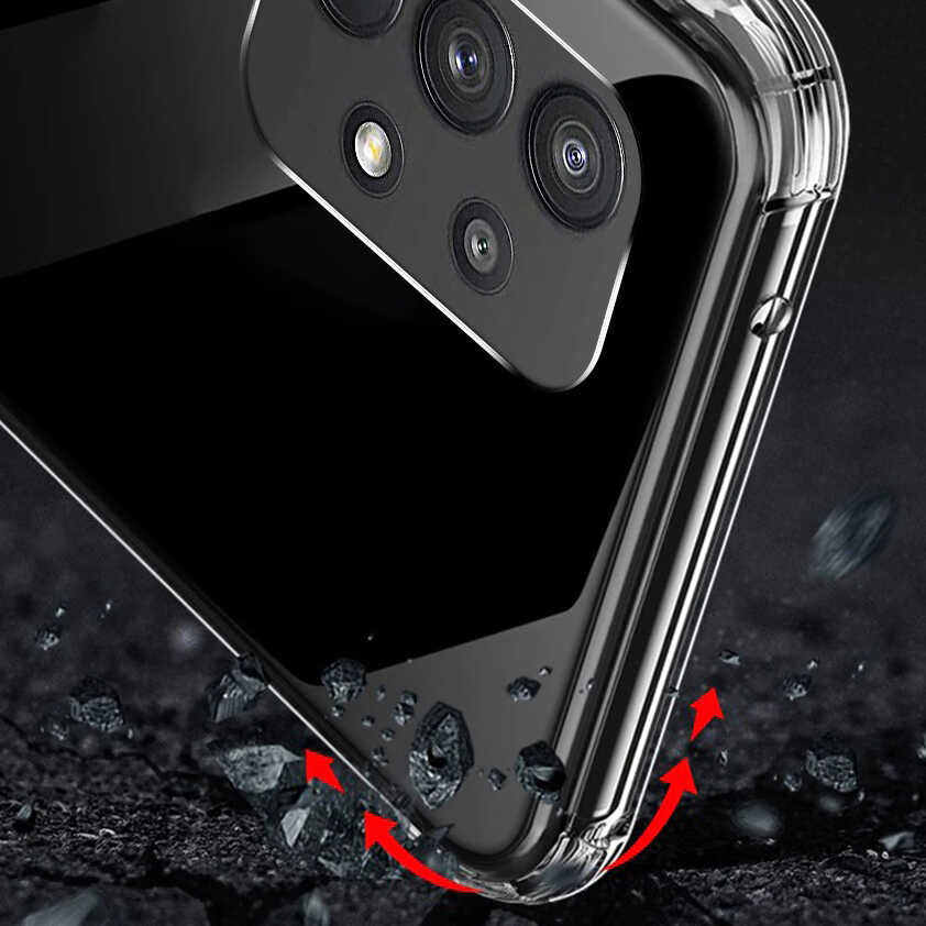 Galaxy A72 Kılıf Zore Nitro Anti Shock Silikon Renksiz