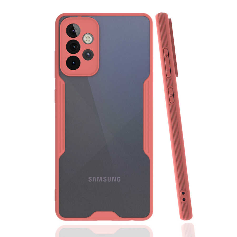 Galaxy A72 Kılıf Zore Parfe Kapak Pembe