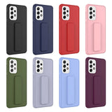 Galaxy A72 Kılıf Zore Qstand Kapak Mürdüm