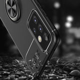 Galaxy A72 Kılıf Zore Ravel Silikon Kapak Siyah-Kırmızı