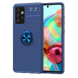 Galaxy A72 Kılıf Zore Ravel Silikon Kapak Mavi