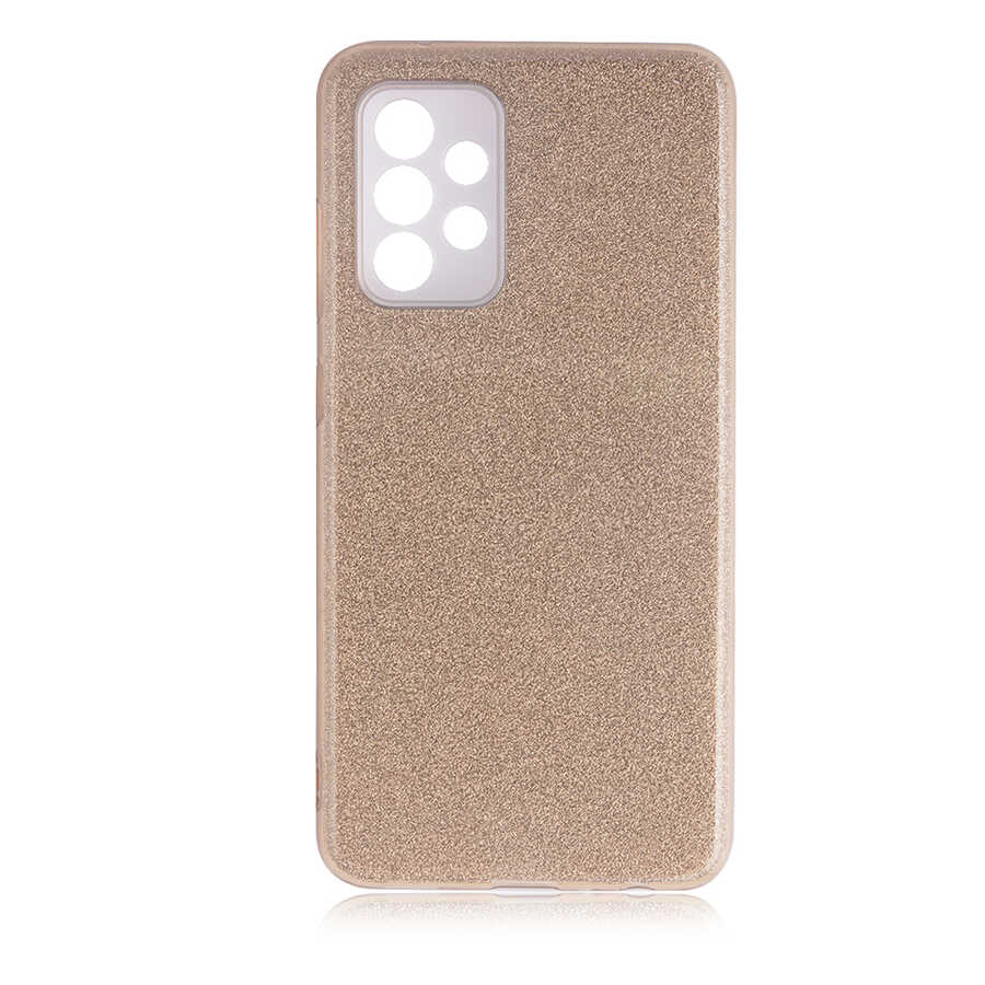 Galaxy A72 Kılıf Zore Shining Silikon Gold
