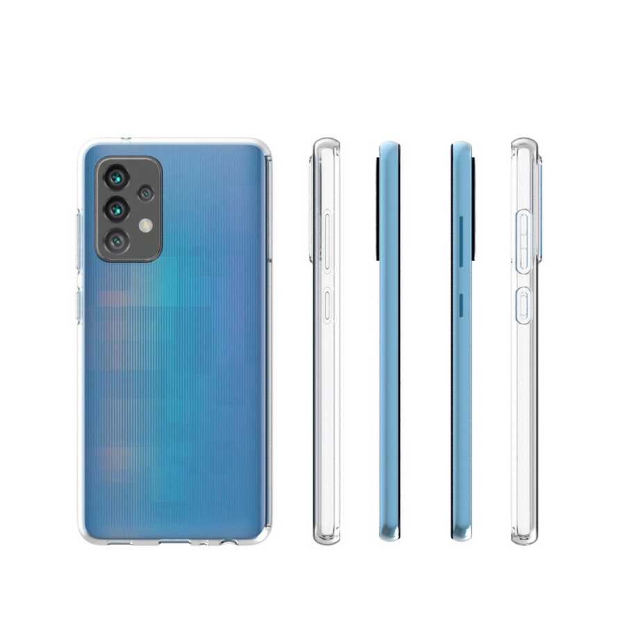 Galaxy A72 Kılıf Zore Süper Silikon Kapak Renksiz