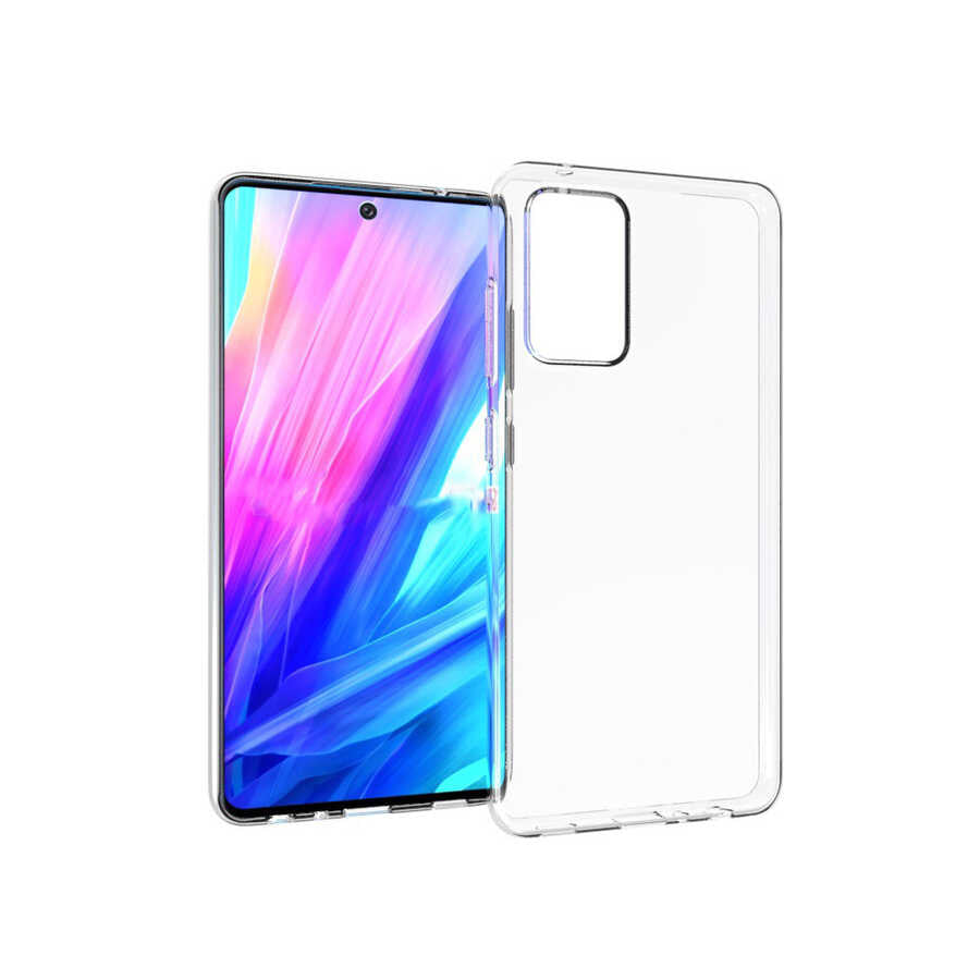 Galaxy A72 Kılıf Zore Süper Silikon Kapak Renksiz