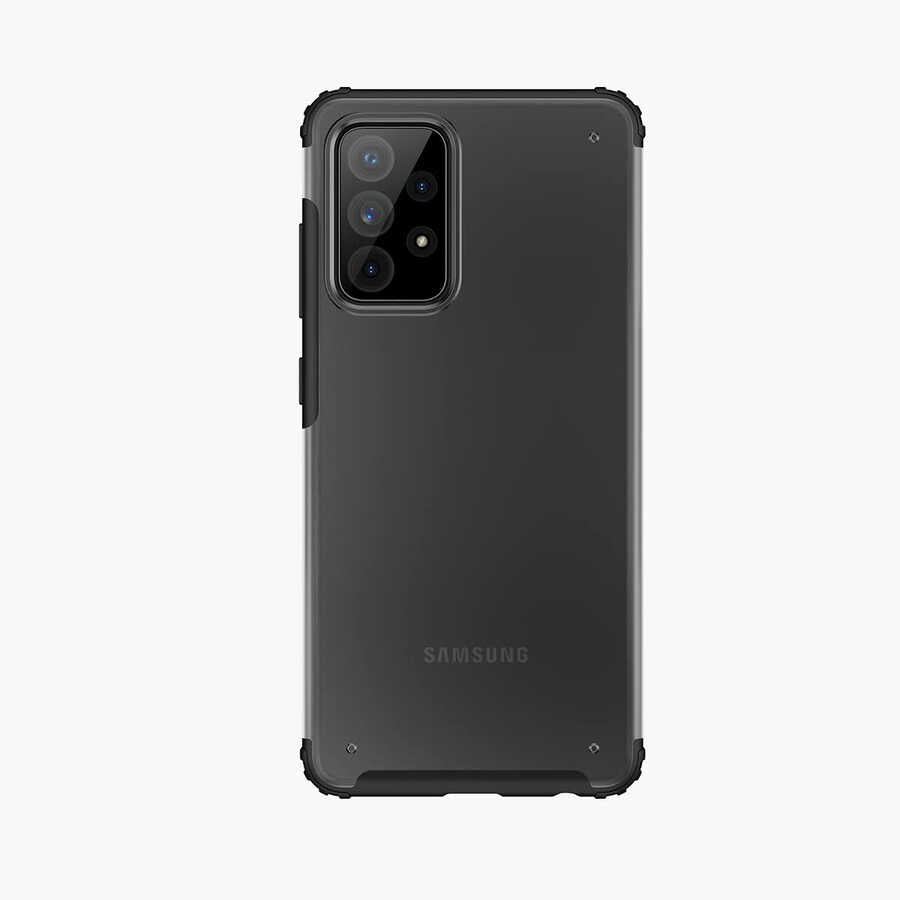 Galaxy A72 Kılıf Zore Volks Kapak Siyah