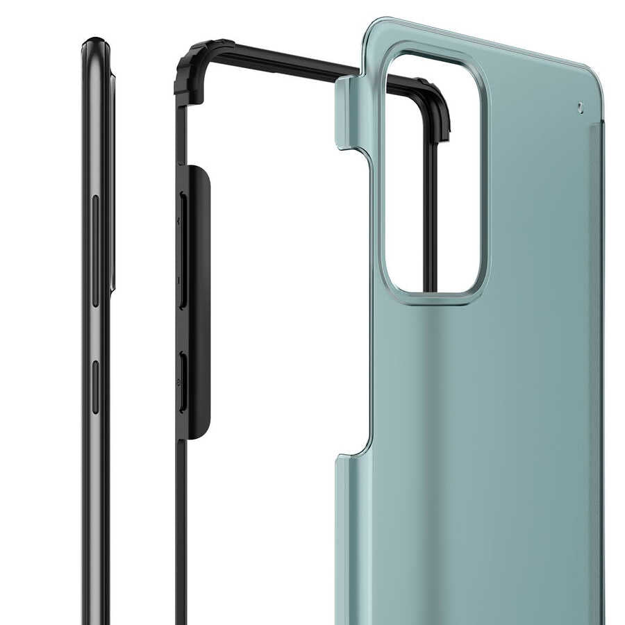 Galaxy A72 Kılıf Zore Volks Kapak Siyah