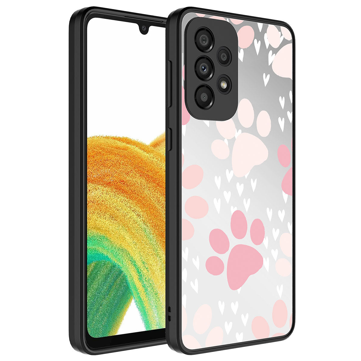 Galaxy A73 Kılıf Aynalı Desenli Kamera Korumalı Parlak Zore Mirror Kapak Pati