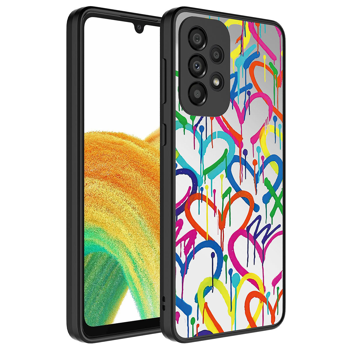 Galaxy A73 Kılıf Aynalı Desenli Kamera Korumalı Parlak Zore Mirror Kapak Süper Anne
