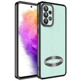 Galaxy A73 Kılıf Kamera Korumalı Logo Gösteren Zore Omega Kapak Rose Gold