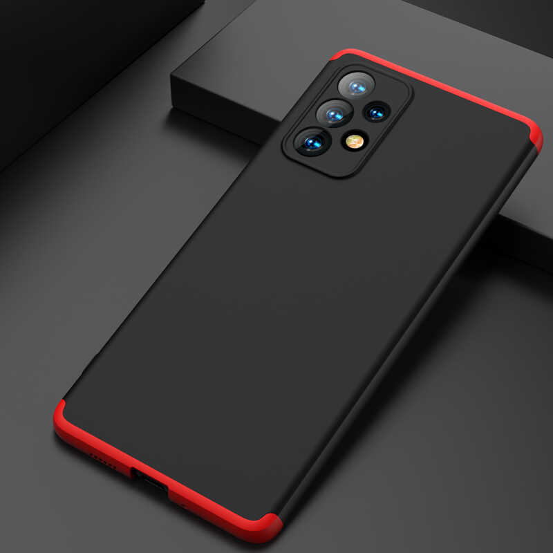 Galaxy A73 Kılıf Zore Ays Kapak Siyah-Gri