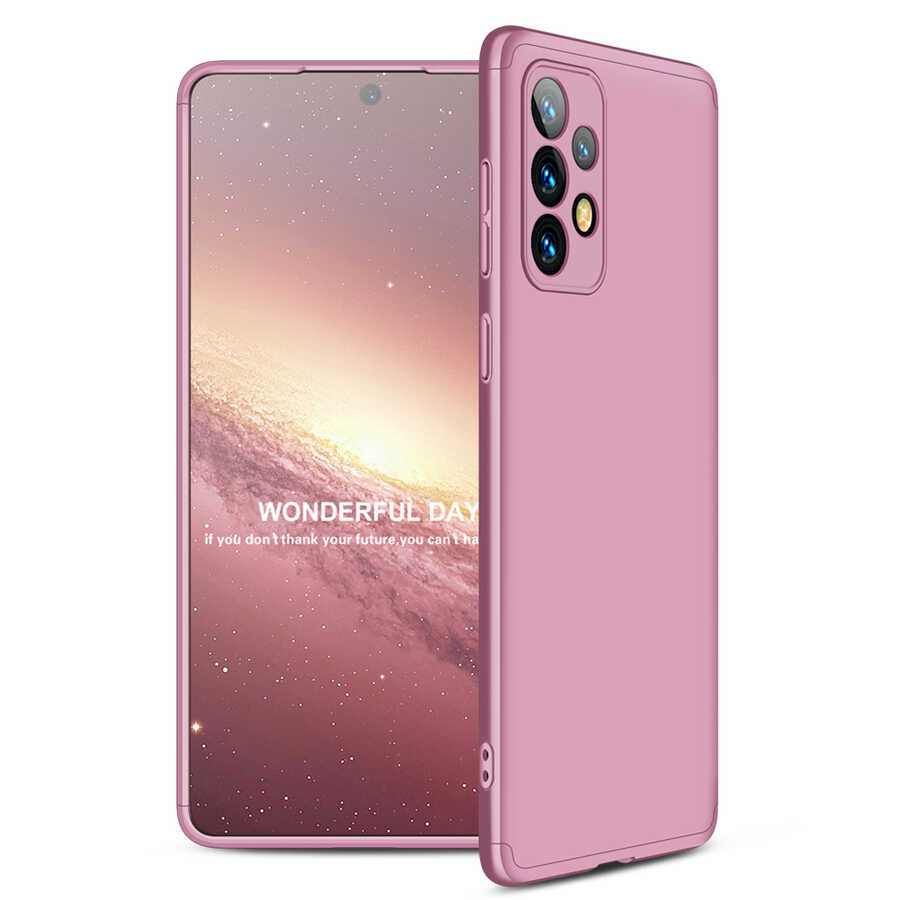 Galaxy A73 Kılıf Zore Ays Kapak Rose Gold