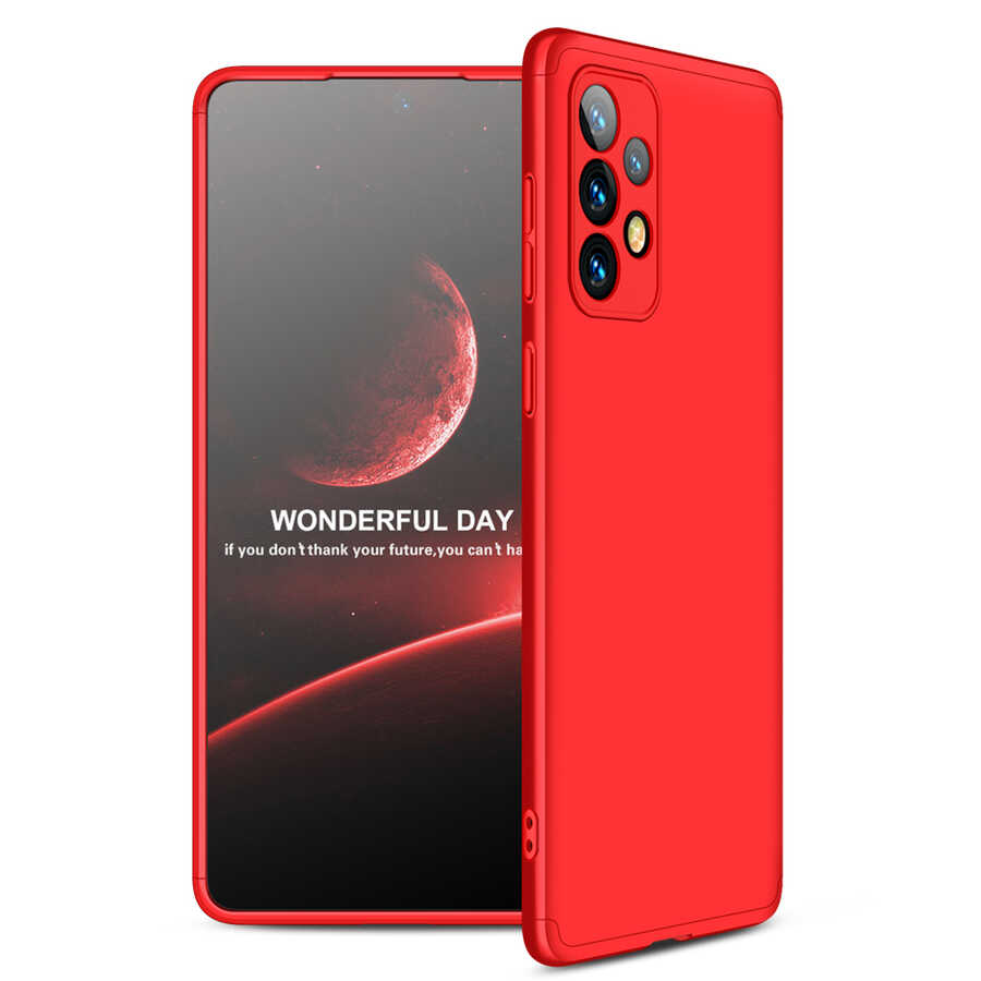 Galaxy A73 Kılıf Zore Ays Kapak Kırmızı