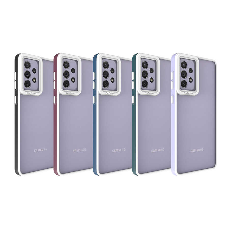 Galaxy A73 Kılıf Zore Mima Kapak Lacivert
