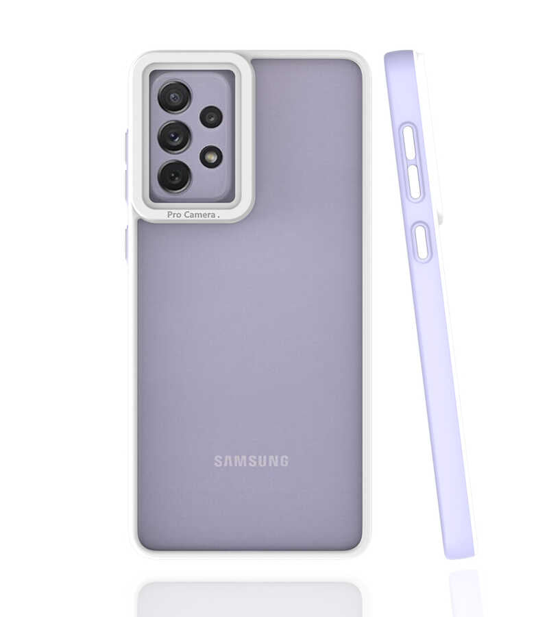 Galaxy A73 Kılıf Zore Mima Kapak Lila