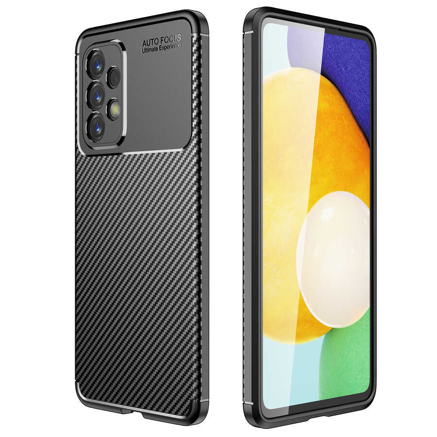 Galaxy A73 Kılıf Zore Negro Silikon Kapak Siyah