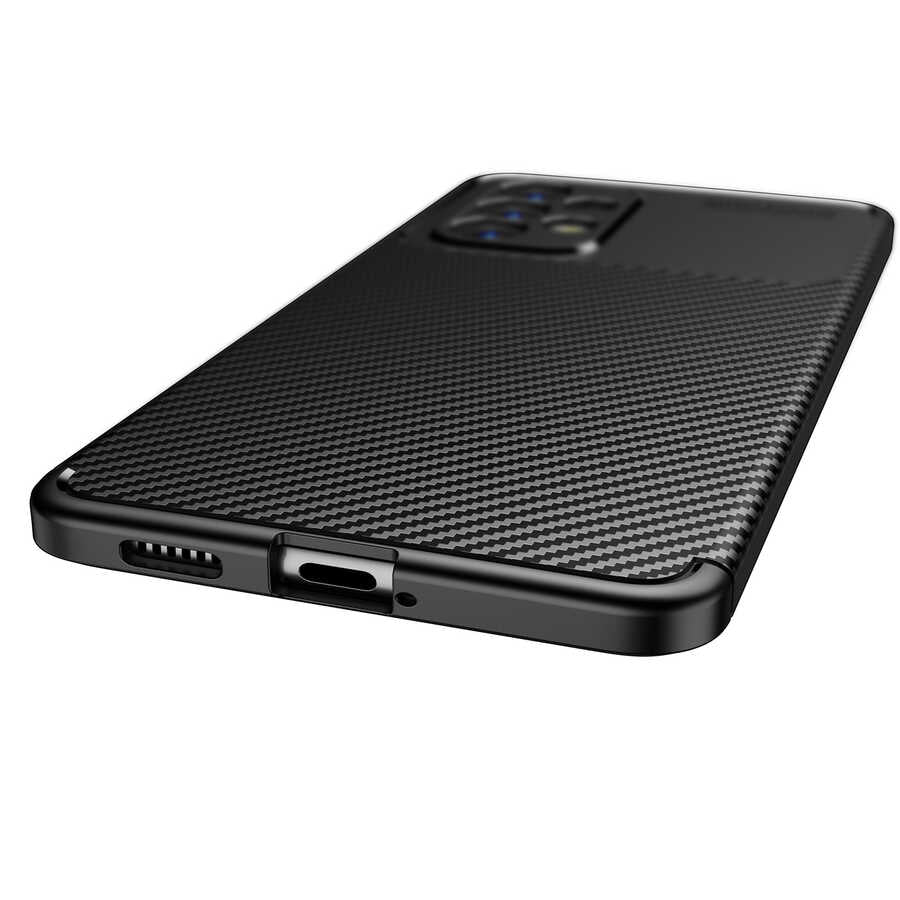 Galaxy A73 Kılıf Zore Negro Silikon Kapak Lacivert