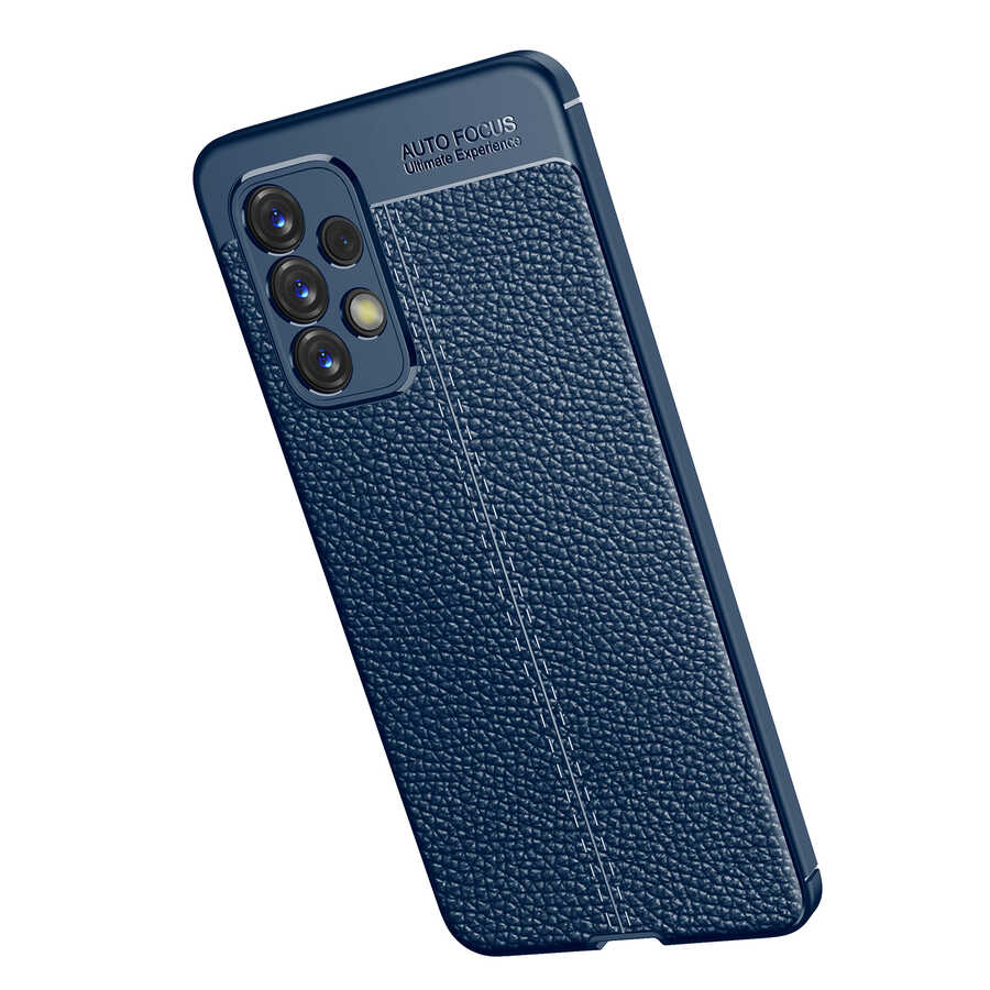 Galaxy A73 Kılıf Zore Niss Silikon Kapak Lacivert
