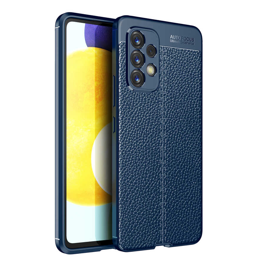 Galaxy A73 Kılıf Zore Niss Silikon Kapak Lacivert