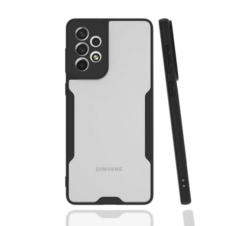 Galaxy A73 Kılıf Zore Parfe Kapak Siyah