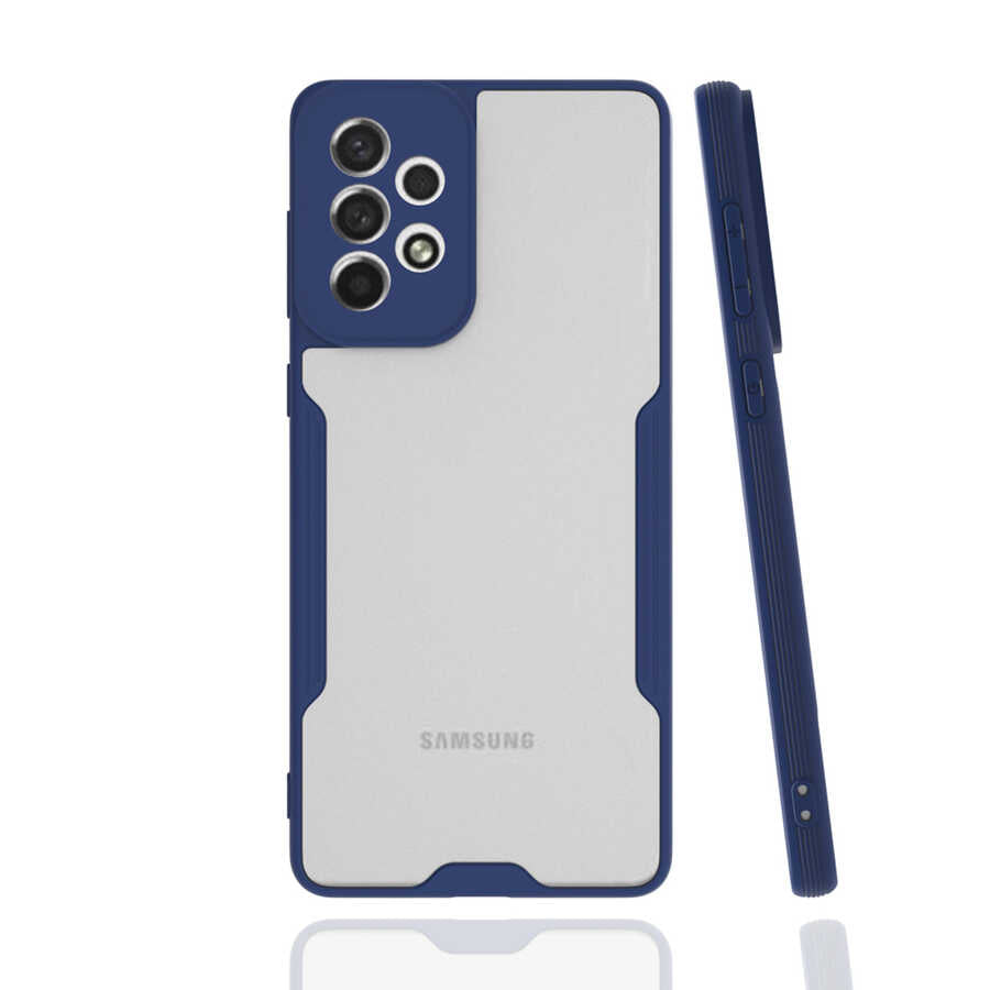 Galaxy A73 Kılıf Zore Parfe Kapak Lacivert