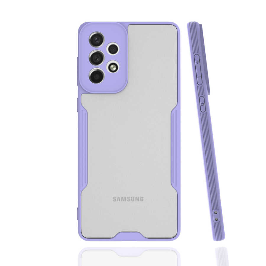 Galaxy A73 Kılıf Zore Parfe Kapak Mor