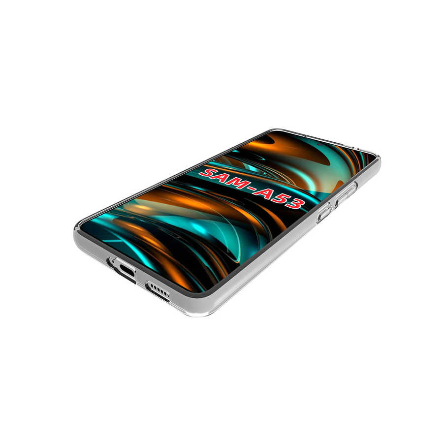Galaxy A73 Kılıf Zore Süper Silikon Kapak Renksiz