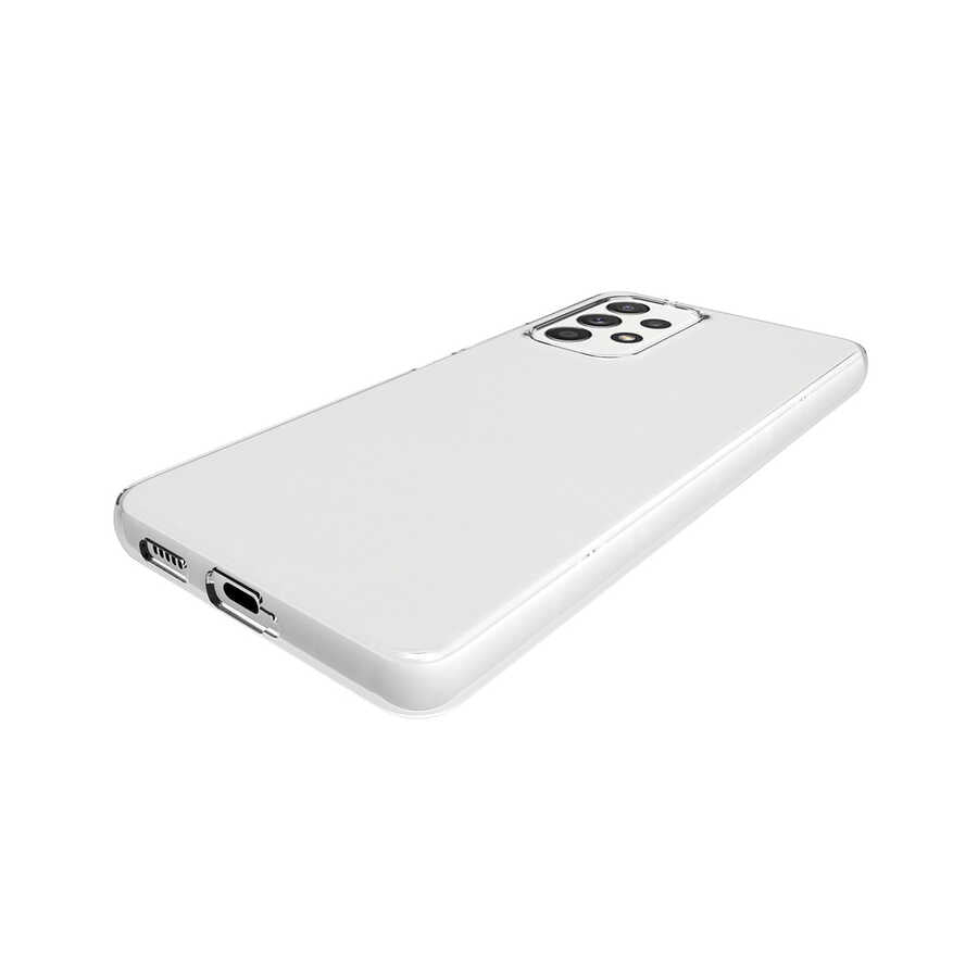 Galaxy A73 Kılıf Zore Süper Silikon Kapak Renksiz