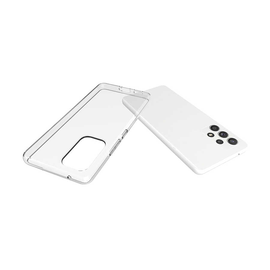 Galaxy A73 Kılıf Zore Süper Silikon Kapak Renksiz