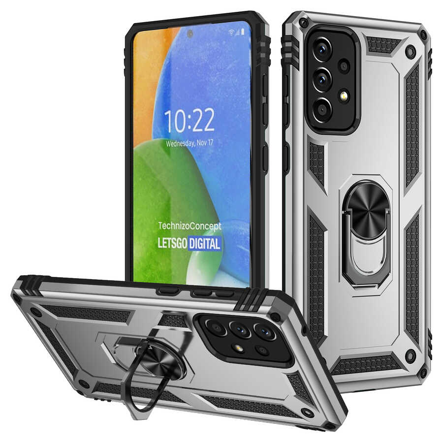 Galaxy A73 Kılıf Zore Vega Kapak Gri