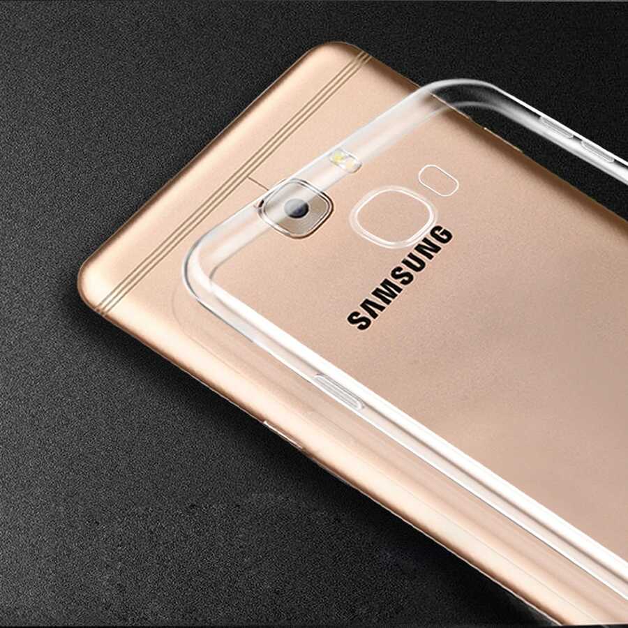Galaxy A8 2016 Kılıf Zore Süper Silikon Kapak Renksiz